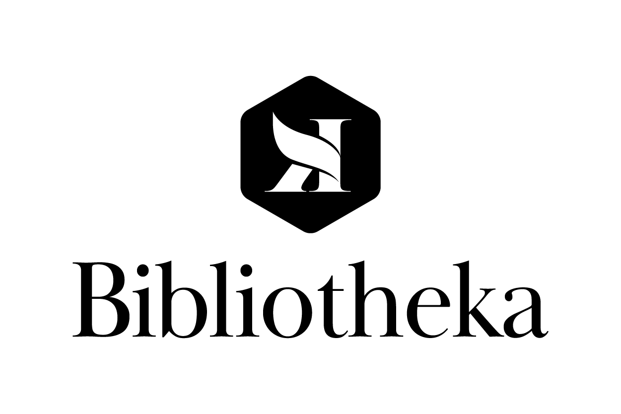 Logo nero della casa editrice Bibliotheka